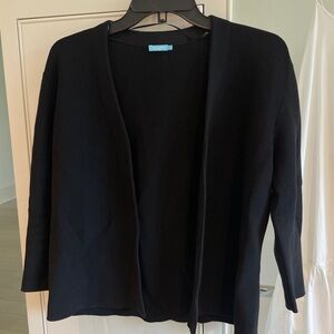 J. McLaughlin Black Open Front Cardigan